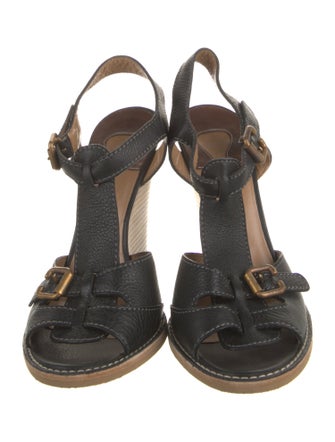 Chloé Leather Slingback Sandals