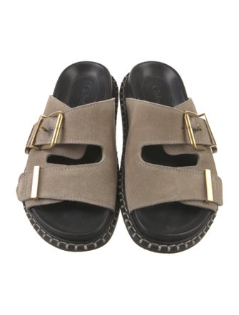 Chloé Suede Slides