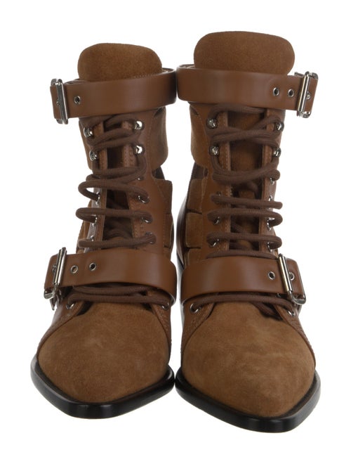 Chloé Leather Lace-Up Boots