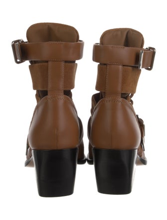 Chloé Leather Lace-Up Boots