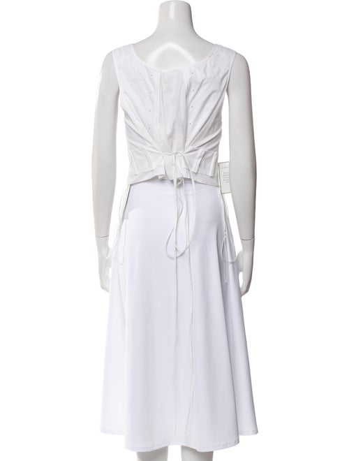 Chloé Square Neckline Sleeveless Crop Top