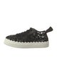 Chloé Lace Leather Trim Embellishment Sneakers