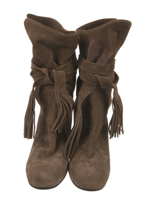 Chloé Suede Slouch Boots