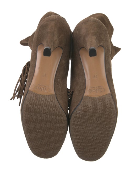 Chloé Suede Slouch Boots