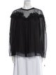 Chloé Silk Bateau Neckline Blouse