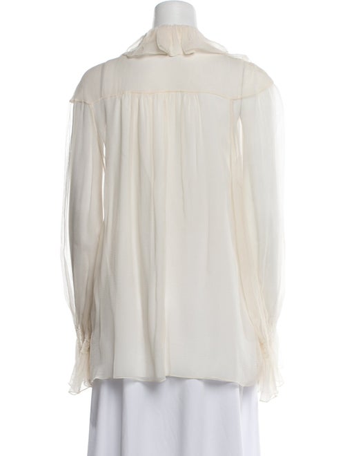 Chloé Silk V-Neck Blouse