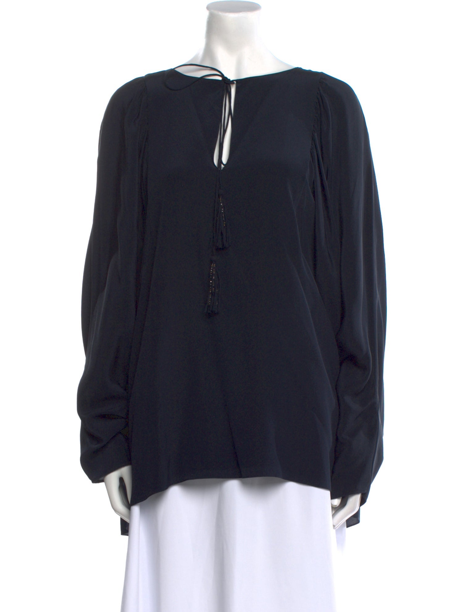 Chloé Silk Bateau Neckline Tunic