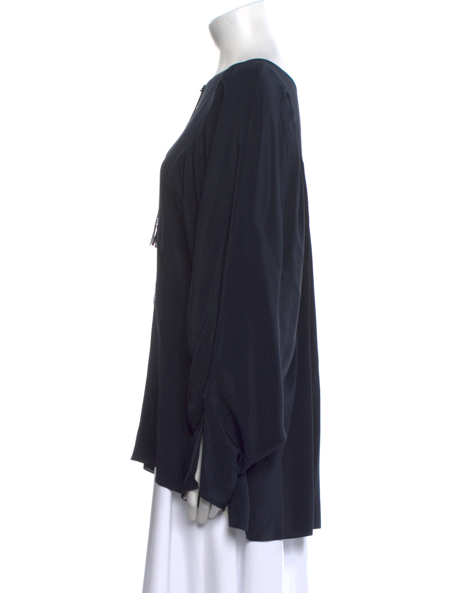 Chloé Silk Bateau Neckline Tunic