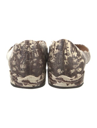 Chloé Lizard Printed Flats