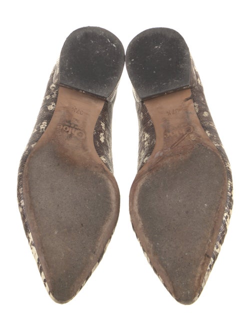 Chloé Lizard Printed Flats