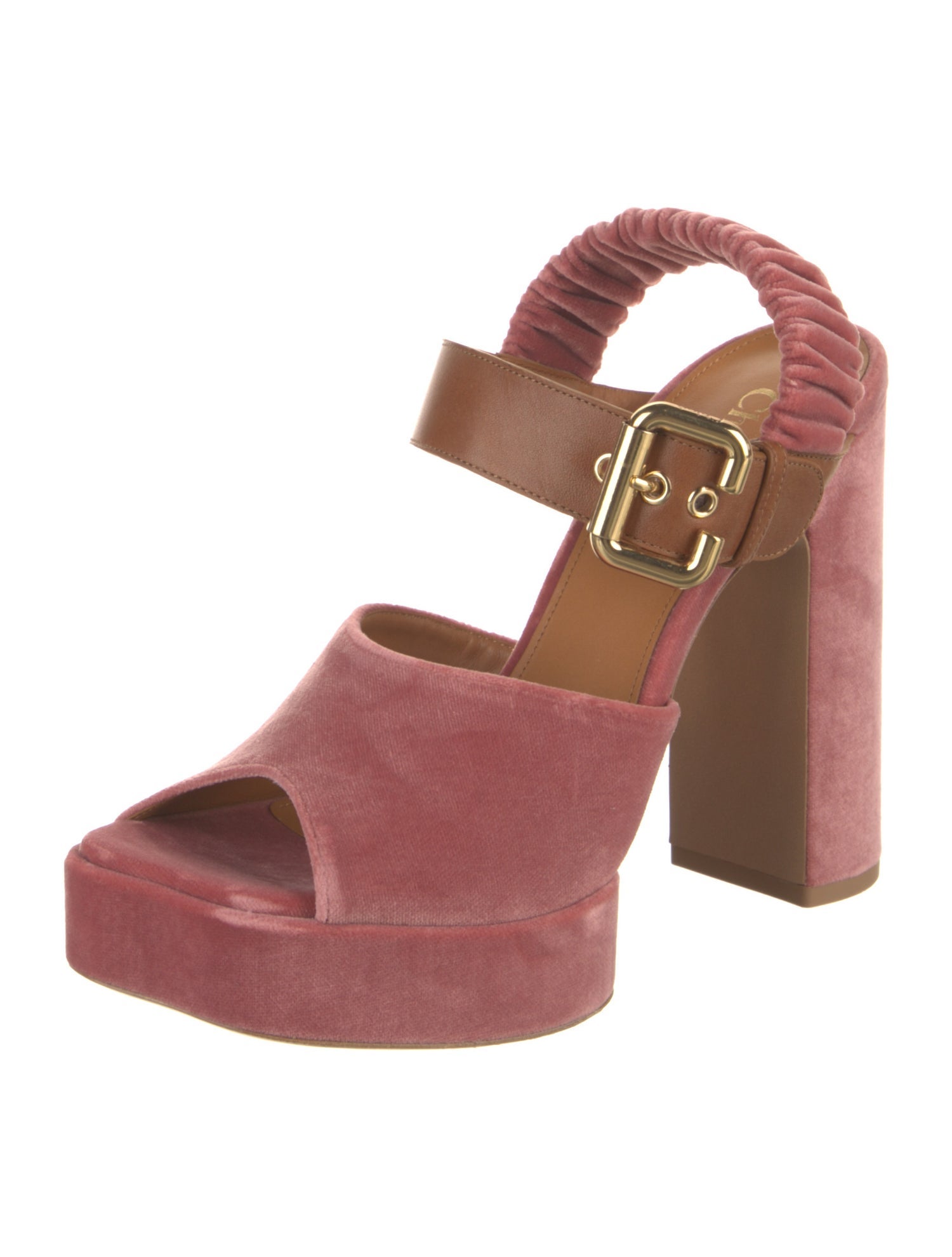 Chloé Velvet Sandals