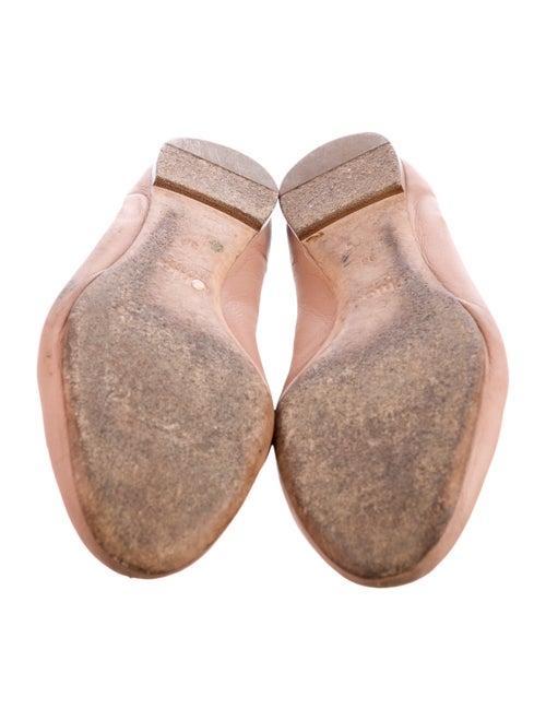 Chloé Leather Scalloped Accent Ballet Flats