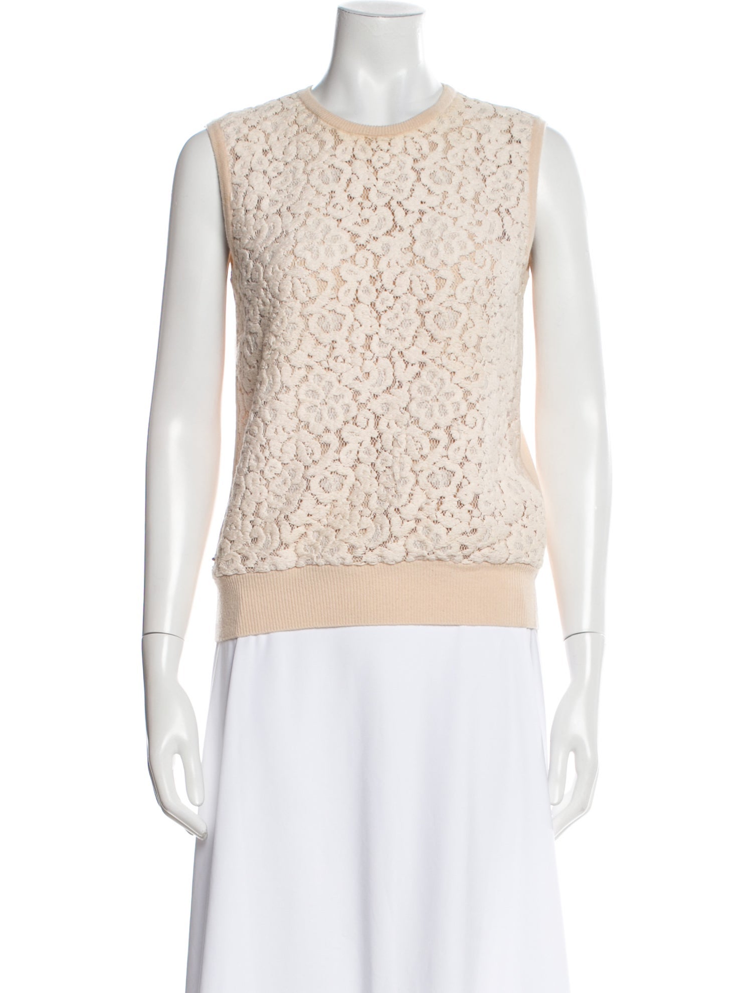 Chloé Wool Lace Pattern Sweater