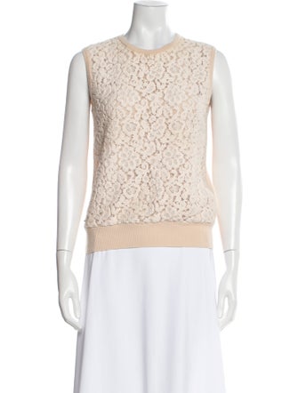 Chloé Wool Lace Pattern Sweater