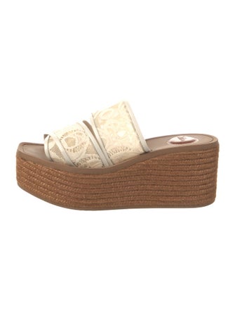 Chloé Lace Lace Pattern Espadrilles