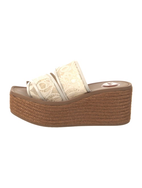 Chloé Lace Lace Pattern Espadrilles