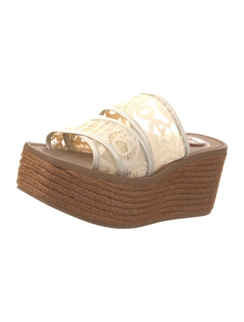 Chloé Lace Lace Pattern Espadrilles