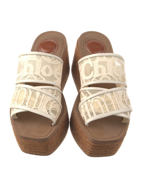 Chloé Lace Lace Pattern Espadrilles