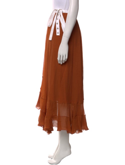 Chloé Silk Long Skirt