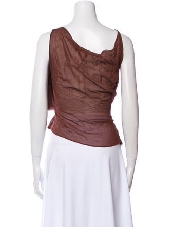 Chloé One-Shoulder Sleeveless Top