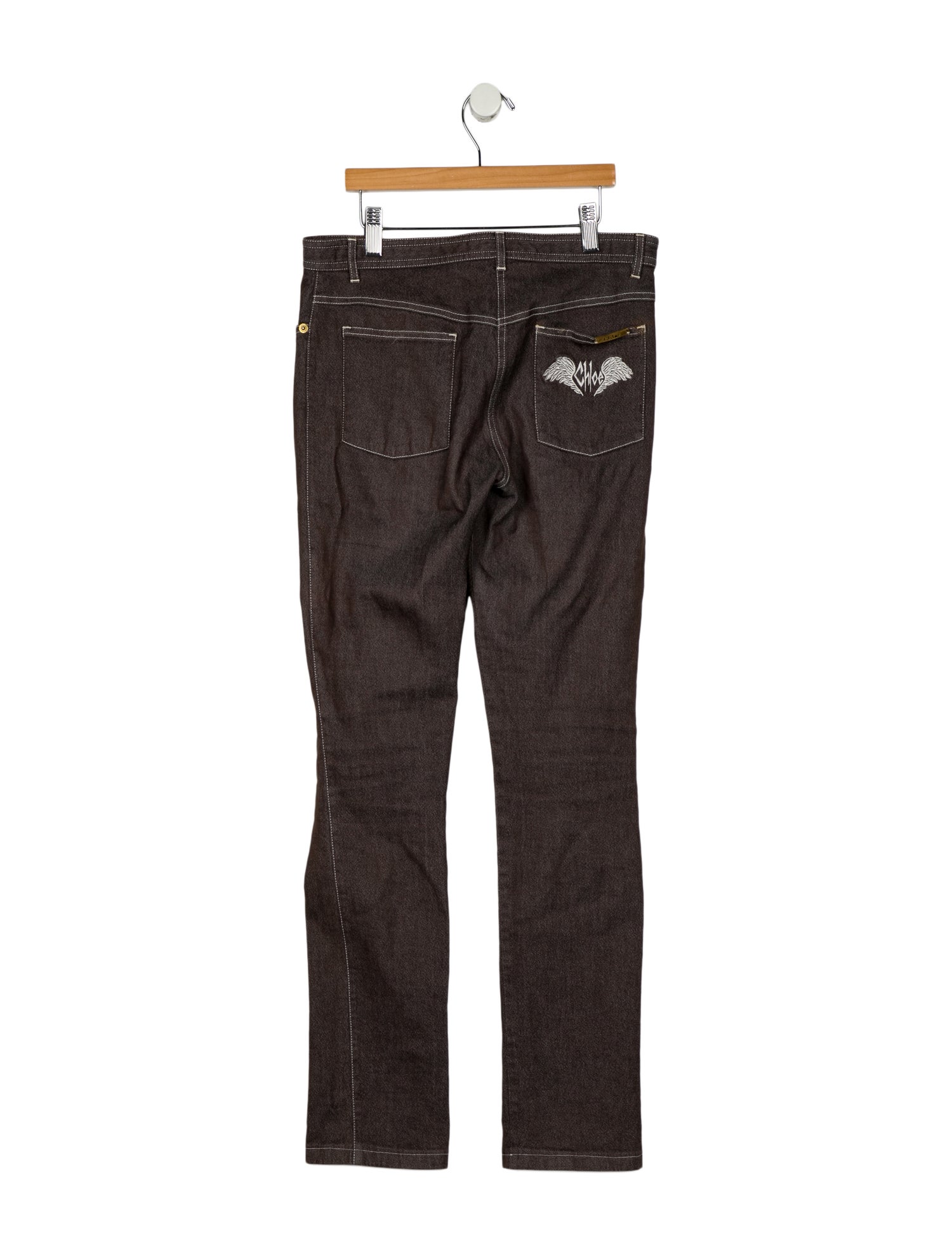 Chloé Mid-Rise Straight Leg Jeans