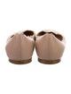Chloé Leather Scalloped Accent Ballet Flats