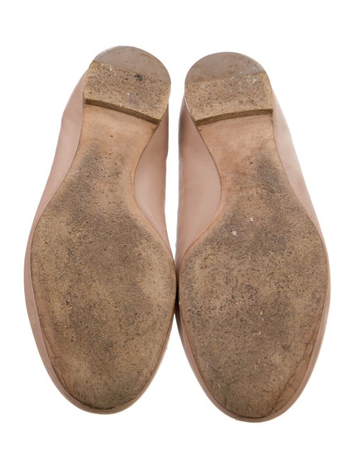 Chloé Leather Scalloped Accent Ballet Flats