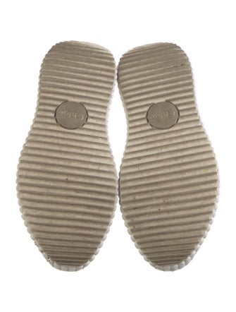 Chloé Leather Whipstitch Trim Sneakers