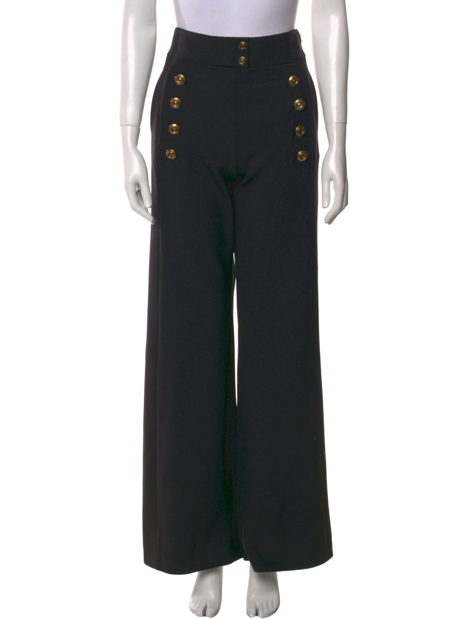 Chloé Virgin Wool Straight Leg Pants