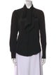 Chloé Silk Long Sleeve Button-Up Top