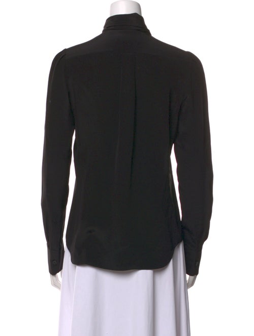 Chloé Silk Long Sleeve Button-Up Top