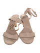 Chloé Leather Scalloped Accent Sandals