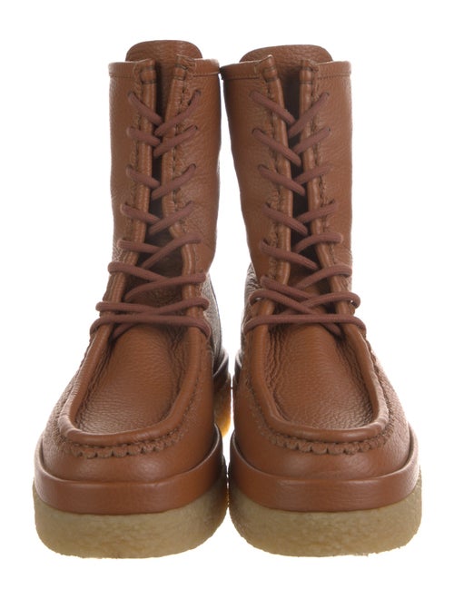 Chloé Leather Lace-Up Boots