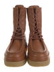 Chloé Leather Lace-Up Boots