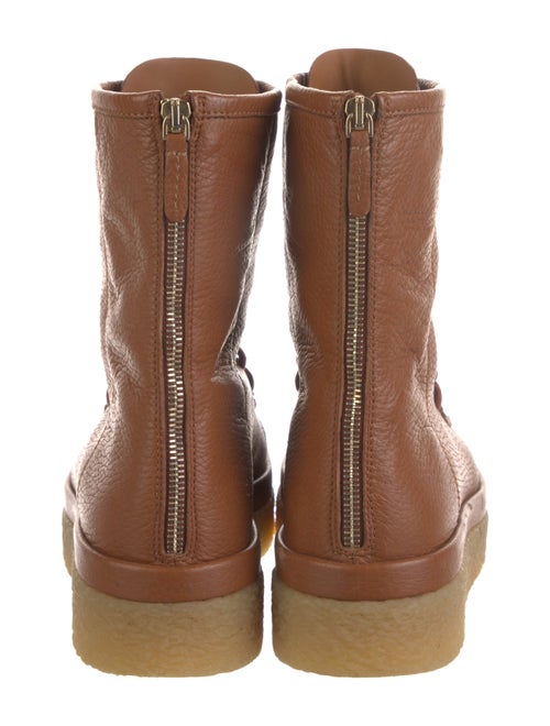 Chloé Leather Lace-Up Boots
