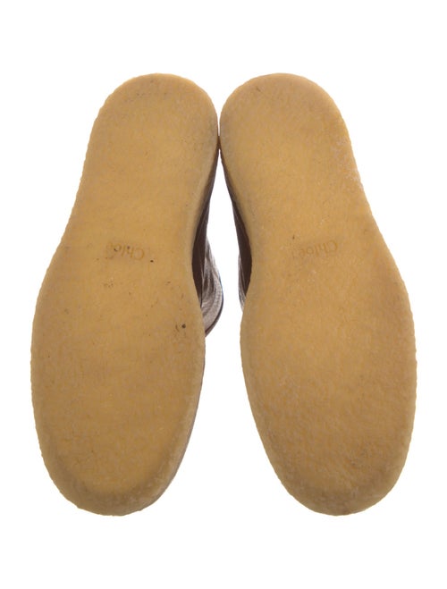 Chloé Leather Lace-Up Boots