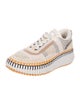Chloé Colorblock Pattern Whipstitch Trim Sneakers