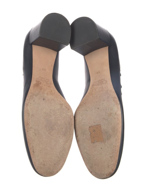 Chloé Leather Scalloped Accent Pumps