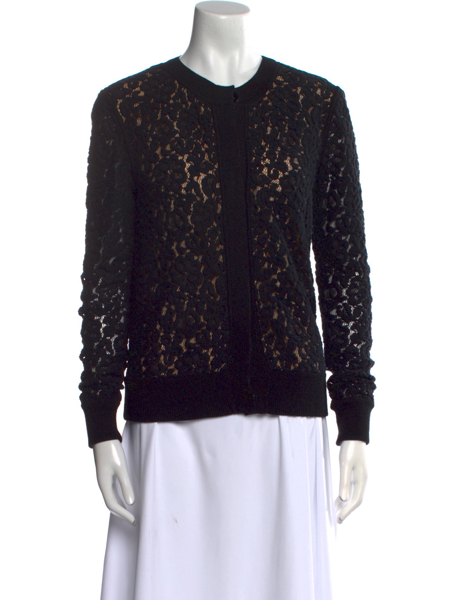 Chloé Virgin Wool Lace Pattern Sweater