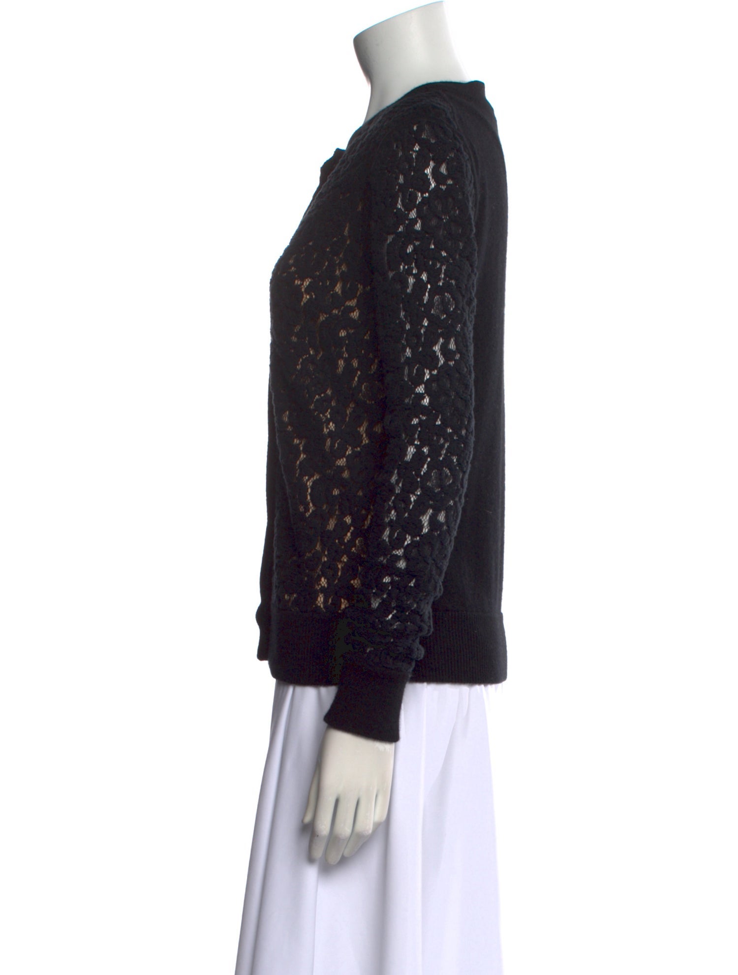 Chloé Virgin Wool Lace Pattern Sweater