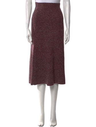 Chloé Cashmere Midi Length Skirt