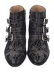 Chloé Leather Studded Accents Western Boots