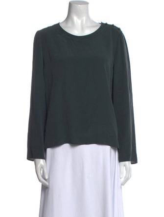 Chloé Silk Scoop Neck Blouse