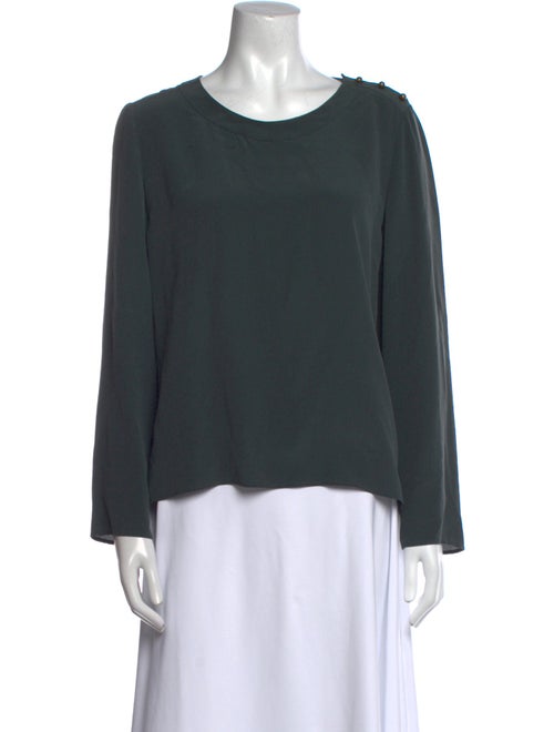 Chloé Silk Scoop Neck Blouse