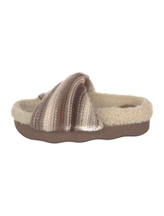 Chloé Crochet Trim Slides