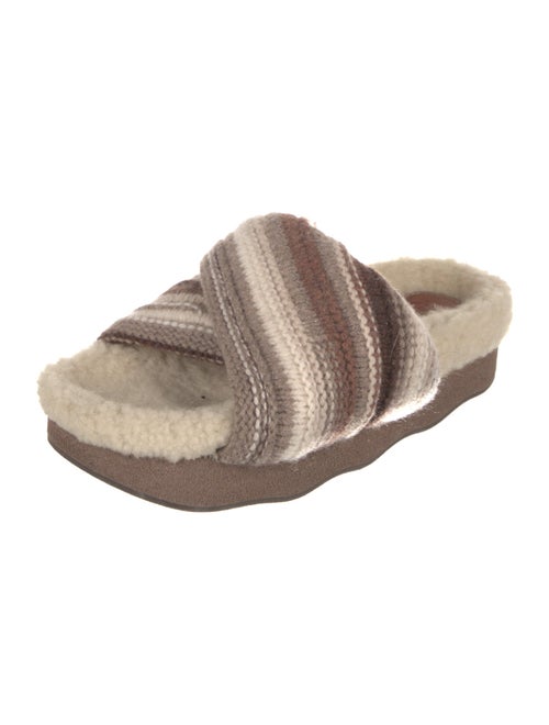 Chloé Crochet Trim Slides