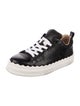 Chloé Embossed Leather Sneakers