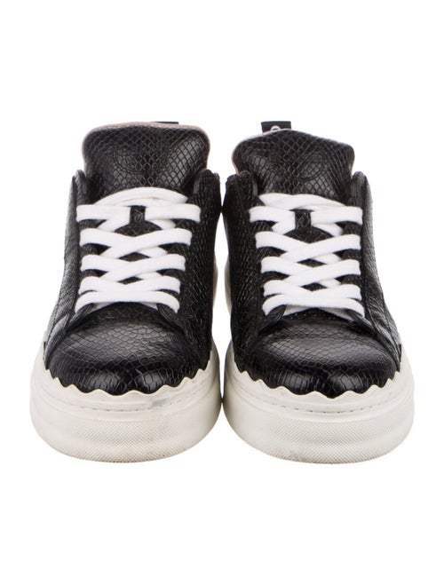 Chloé Embossed Leather Sneakers