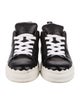 Chloé Embossed Leather Sneakers
