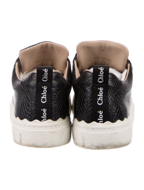 Chloé Embossed Leather Sneakers